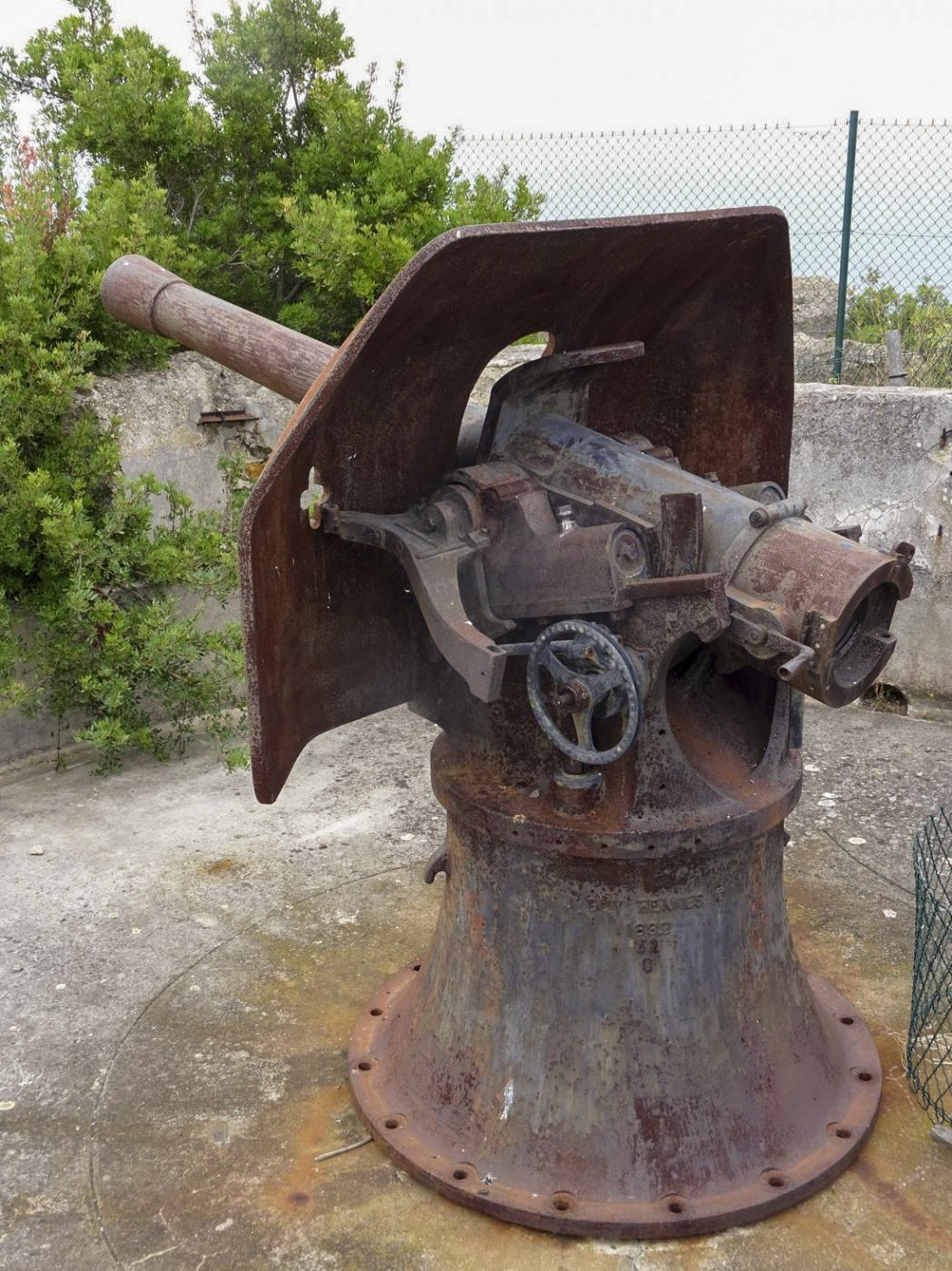 Canon de 95mm Mle 1888 sur affut G de Côte