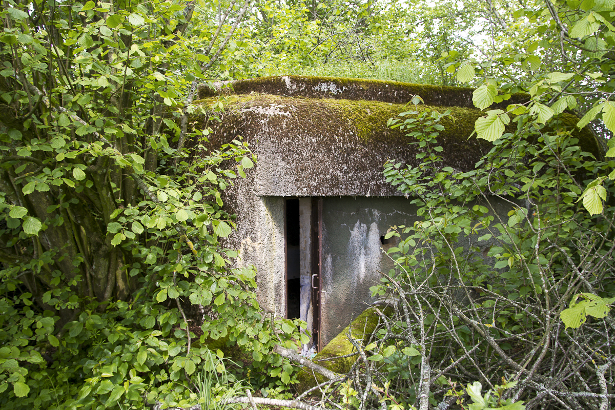 Ligne Maginot - Cb14Bis - L'entrée protégé par une porte métallique - Michel Teiten