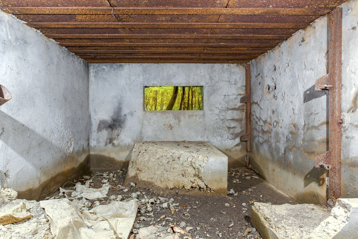 Ligne Maginot - CB306 - KANFENER BUSCH 8 - (Blockhaus pour canon) - Vue intérieure - Arnault JL Photo