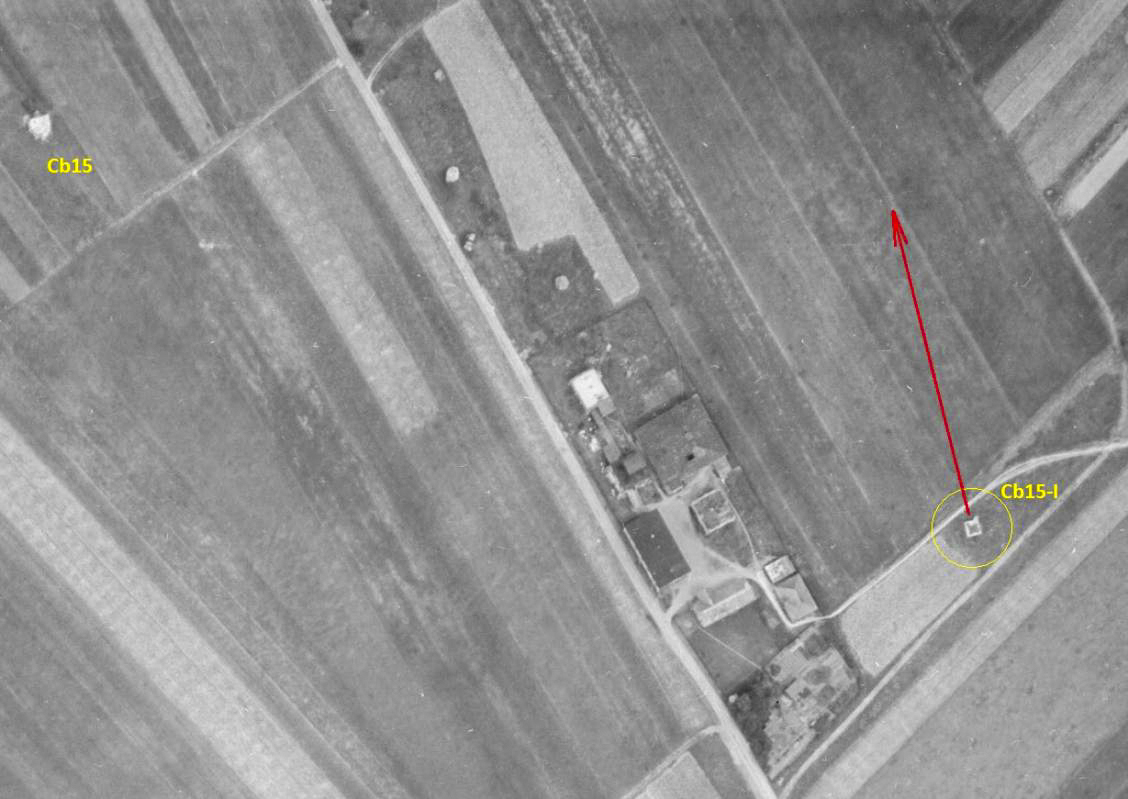Ligne Maginot - CB345 - PUITS ARMAND - (Blockhaus pour canon) -  - IGN - Géoportail 1954
