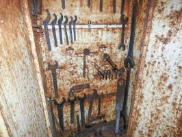 Ligne Maginot - FERMONT - A2 - (Ouvrage d'artillerie) - Bloc 5
Armoire à outils de la tourelle