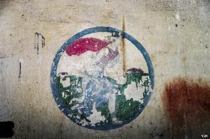 Ligne Maginot - COUME ANNEXE SUD - A32 - (Ouvrage d'infanterie) - Bloc 2
Fresque près de la cloche JM