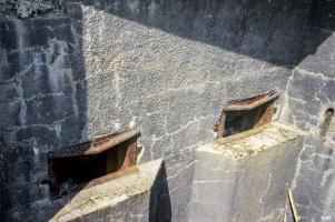 Ligne Maginot - COUME ANNEXE SUD - A32 - (Ouvrage d'infanterie) - Bloc 3
Les embrasures des mortiers de 81 mm