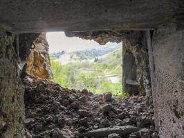 Ligne Maginot - CASTEL VIEIL - (Ouvrage d'infanterie) - Bloc 4
Vue du créneau