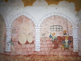 Ligne Maginot - LEMBACH - (Camp de sureté) - Fresque comique 'les alsaciennes'
