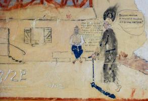Ligne Maginot - LEMBACH - (Camp de sureté) - Fresque comique 'les alsaciennes'