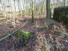 Ligne Maginot - BB43-F - (Blockhaus pour arme infanterie) - Le blockhaus est situé juste en face de l'entrée du blockhaus Bb354.