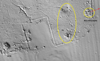 Ligne Maginot - NONNENWALD Sud - Vue LIDAR des organisations du sud du bois de Nonnenwald