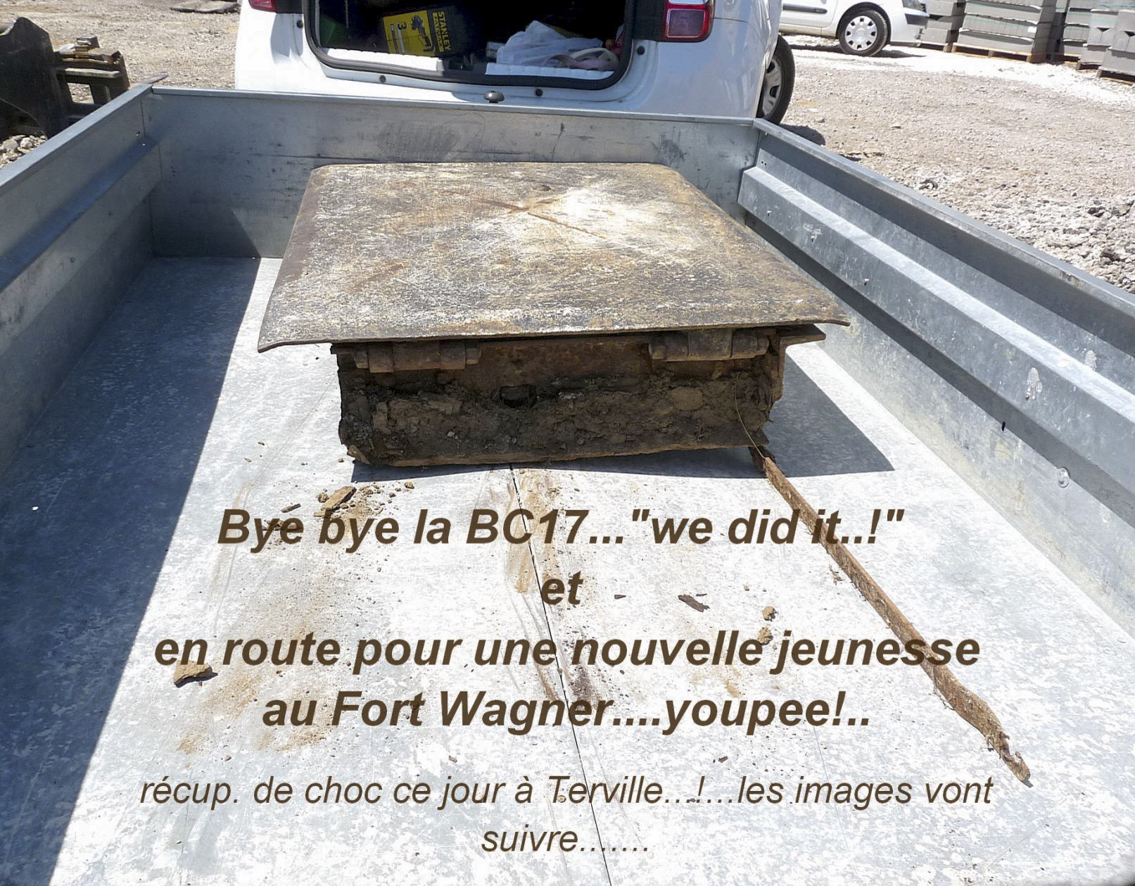 Ligne Maginot - BC17 - TERVILLE - (Chambre de coupure) - Boite récupérée; elle sera mise en valeur au fort Wagner. - Sylvie Laure LAMBERT