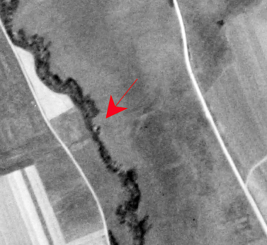 Ligne Maginot - CB266 - (Blockhaus pour arme infanterie) - Emplacement possible - IGN - Géoportail 1950