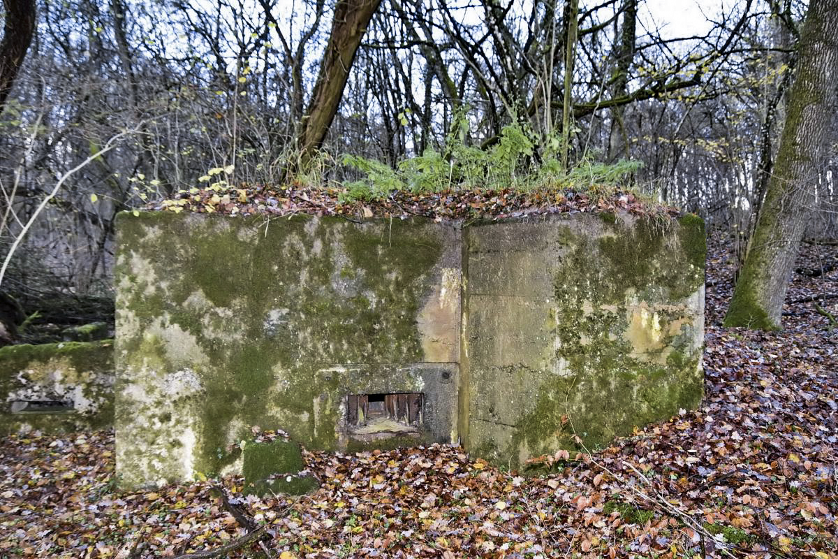 Ligne Maginot - CB280 - RETTELBOURG 2 - (Blockhaus pour arme infanterie) - Façade créneau de tir - D.Froehly
