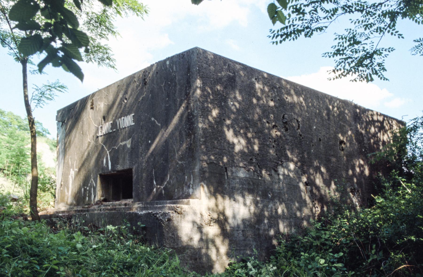 Ligne Maginot - BB33B - JEANNE YVONNE - (Blockhaus pour canon) - La façade - MANSUY Michel