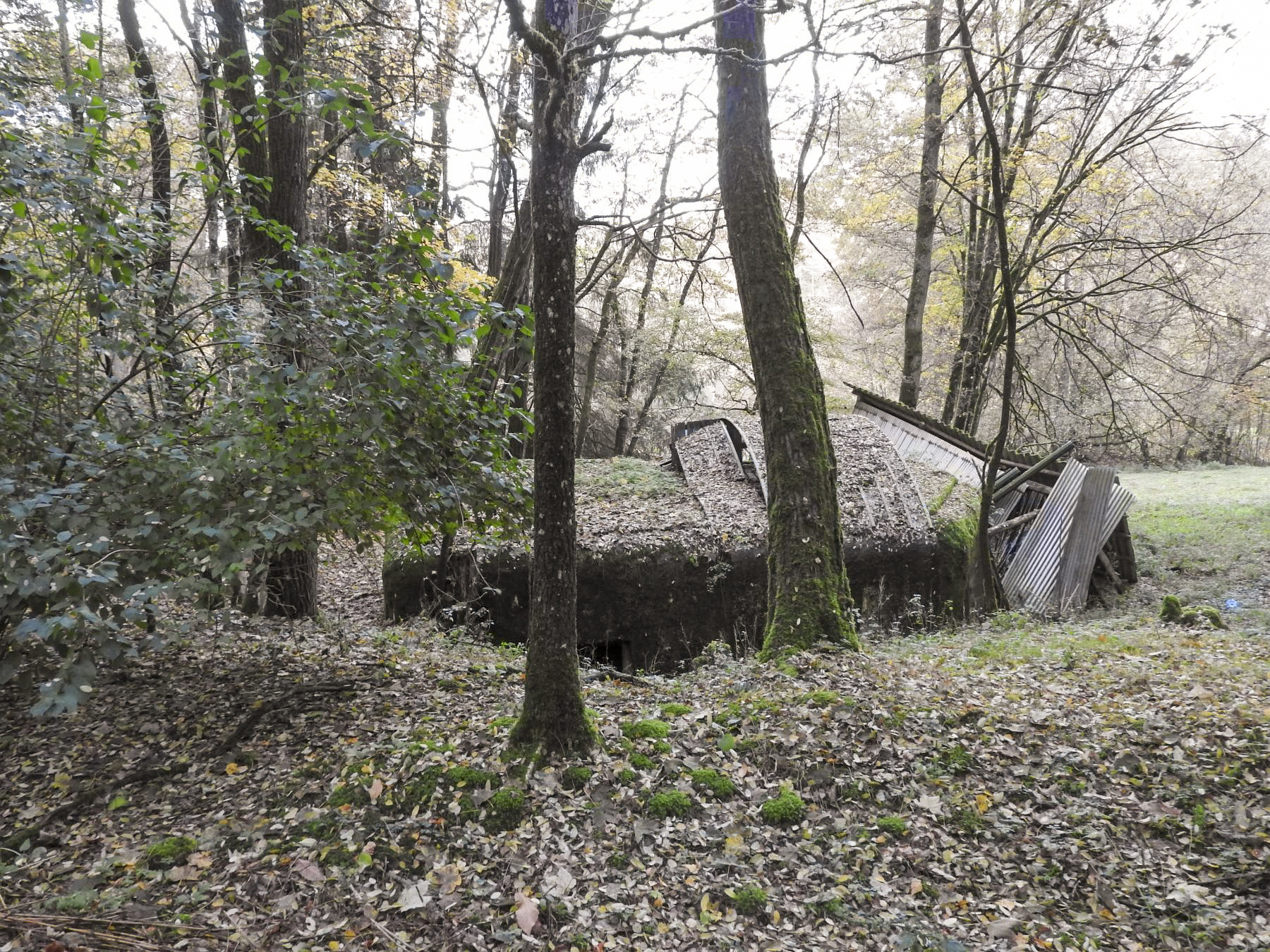 Ligne Maginot - FORT SEBASTIEN 3 - (Blockhaus pour canon) - L'arrière du blockhaus. - STENGER Mathieu