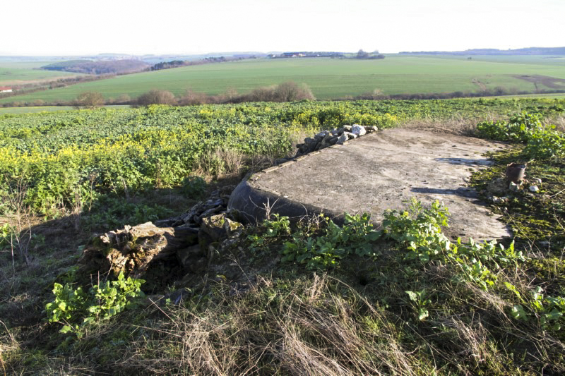 Ligne Maginot - COTE 334 OUEST - (Observatoire d'artillerie) - Etat en 2015.
Le propriétaire du champ s’est lâché...... - Alain Perouffe