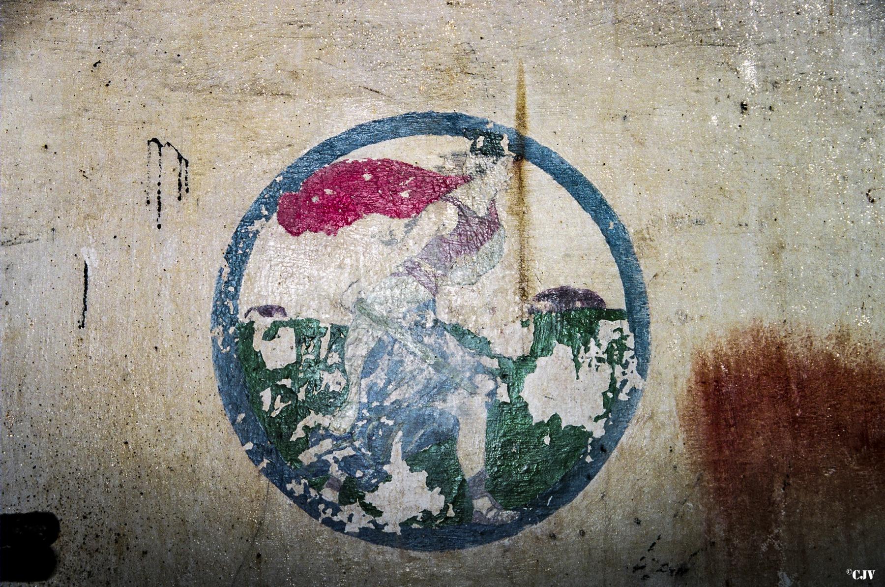 Ligne Maginot - COUME ANNEXE SUD - A32 - (Ouvrage d'infanterie) - Bloc 2
Fresque près de la cloche JM - Lia VERMEULEN