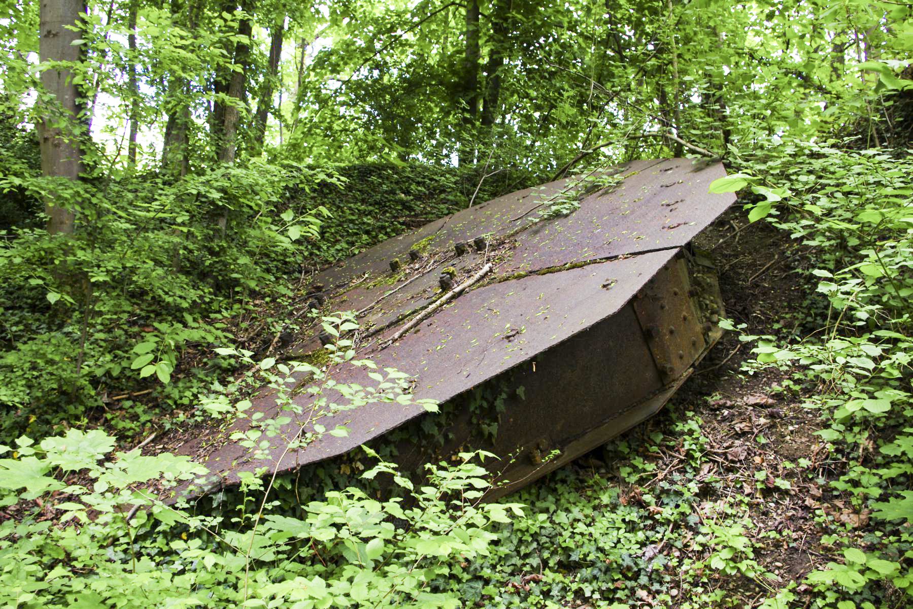 Ligne Maginot - FORT UHRICH EST - (Cuve pour canon) - La plate-forme métallique pour canon de 65 - STENGER Mathieu