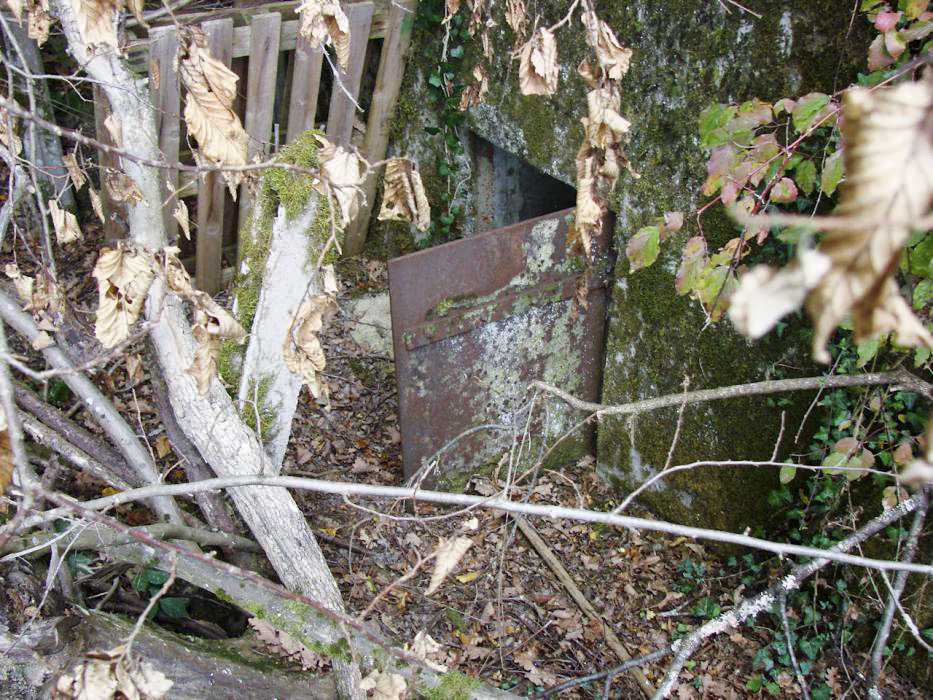 Ligne Maginot - BB309 - WELSCHENBERG - (Blockhaus pour arme infanterie) - L'entrée et sa porte blindée - Schnoupf