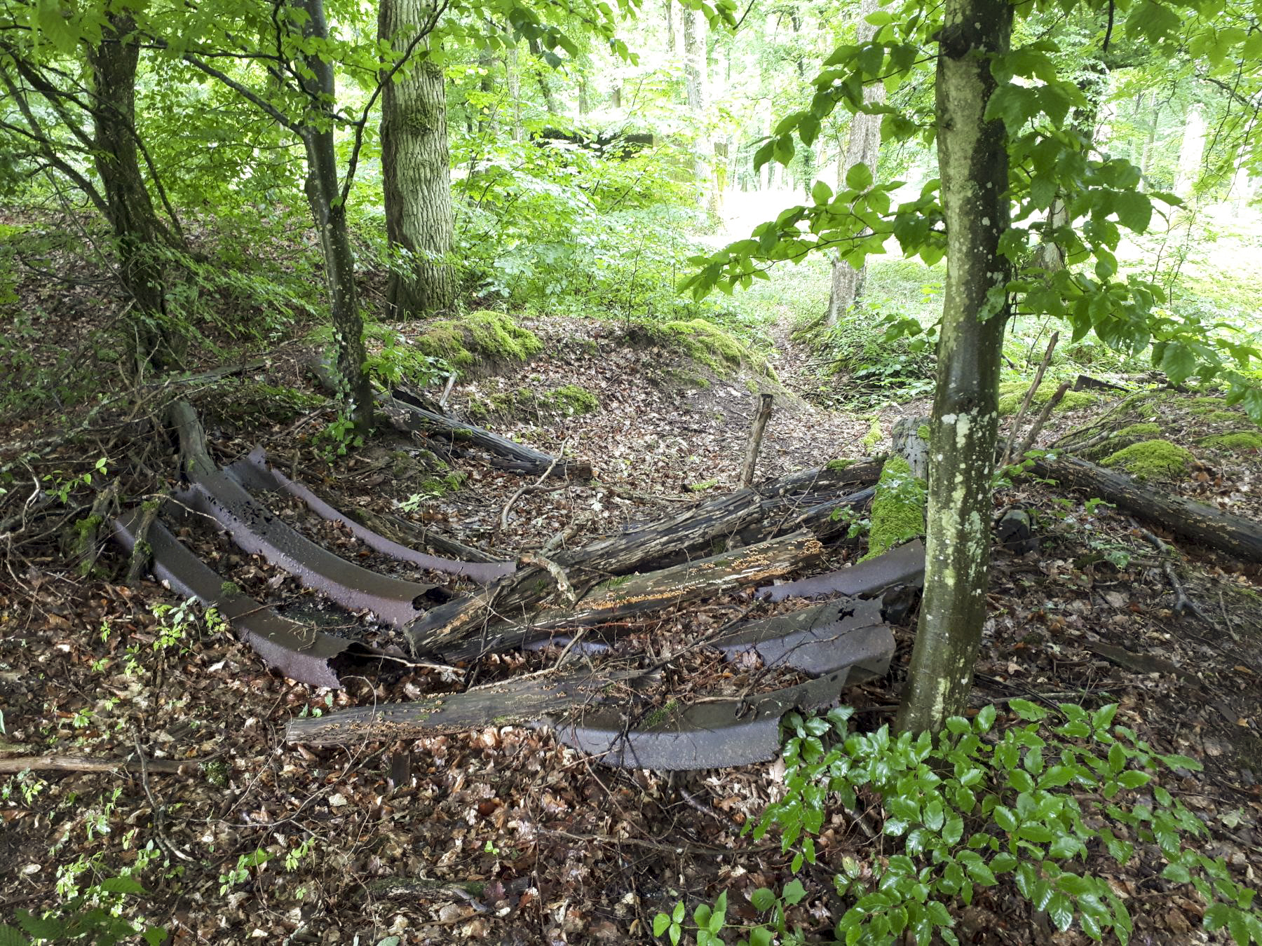 Ligne Maginot - HUBERBUSCH 6 - (Abri) - Vestige d'un abri en tôle métro - Gregory Fuchs