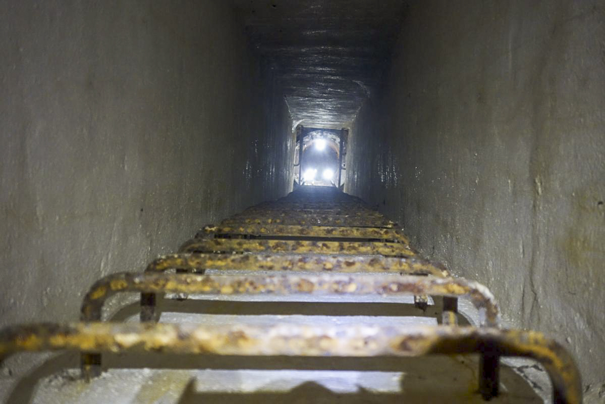 Ligne Maginot - PIERRE POINTUE - (Ouvrage d'infanterie) - Puits menant à la cloche du bloc 3. - M Teiten