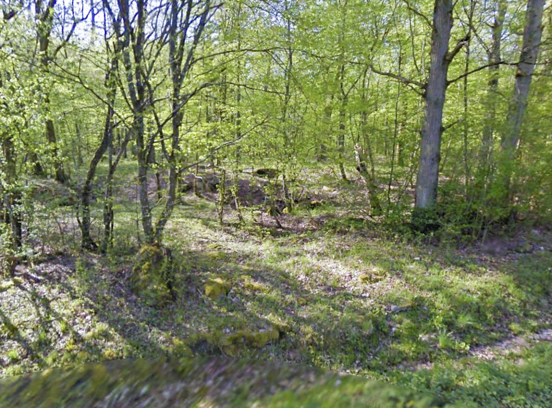 Ligne Maginot - RODLACH (POSTE GRM) - (Poste GRM - Maison Forte) - En arrière plan les gravats du poste. - Google StreetView