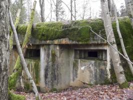 Ligne Maginot - HOLZSCHLAG 3 - (Blockhaus pour canon) - La façade de tir.