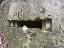 Ligne Maginot - RUISSEAU DU GROSSTHAL 3 - (Blockhaus pour arme infanterie) - L'embrasure de tir du blockhaus.