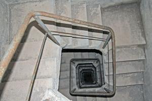 Ligne Maginot - GRANGES COMMUNES - (Ouvrage d'infanterie) - Bloc 2
La cage d'escalier vu d’en haut
