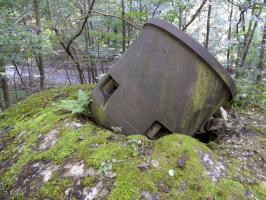 Ligne Maginot - DRACHENBRONN Nord Ouest ( Casemate d'infanterie ) - La cloche GFM arrachée de son cuvelage par l'explosion allemande
