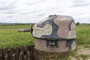 Ligne Maginot - ROHRBACH - FORT CASSO - (Ouvrage d'infanterie) - Tourelle démontable exposée devant le bloc entrée