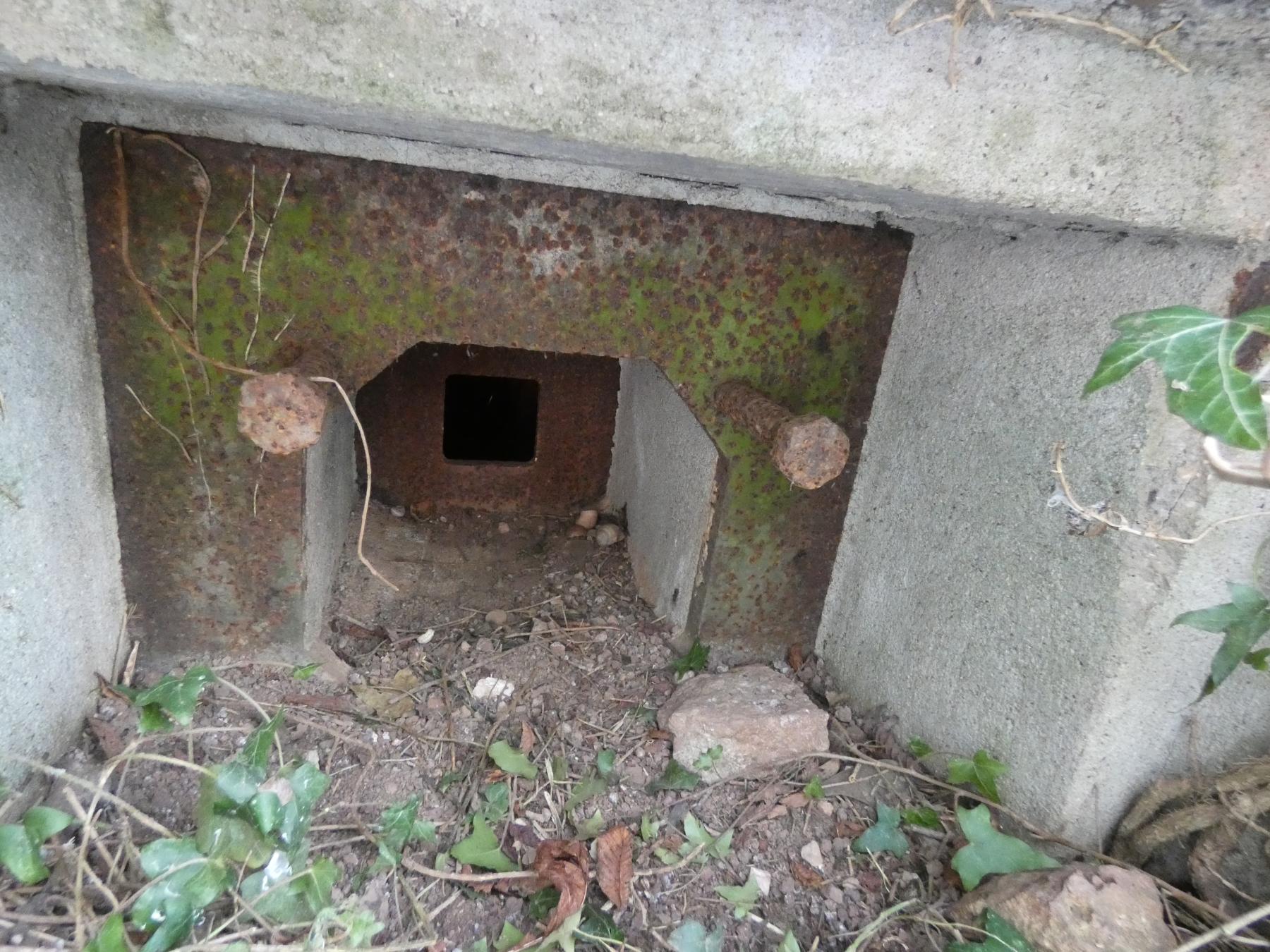Ligne Maginot - KEMPLICH SUD 2 - (Blockhaus pour arme infanterie) - Le créneaux pour FM. - STENGER Mathieu