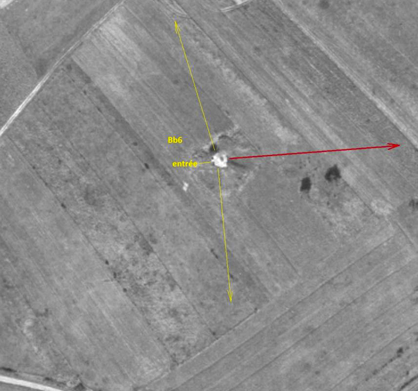 Ligne Maginot - Bb6 - (Blockhaus pour canon) -  - IGN - Géoportail 1967