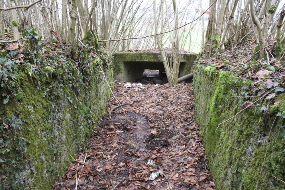 Ligne Maginot - BBO3 - (Blockhaus pour canon) - Tranchée d’accès bétonnée - Alain Perouffe