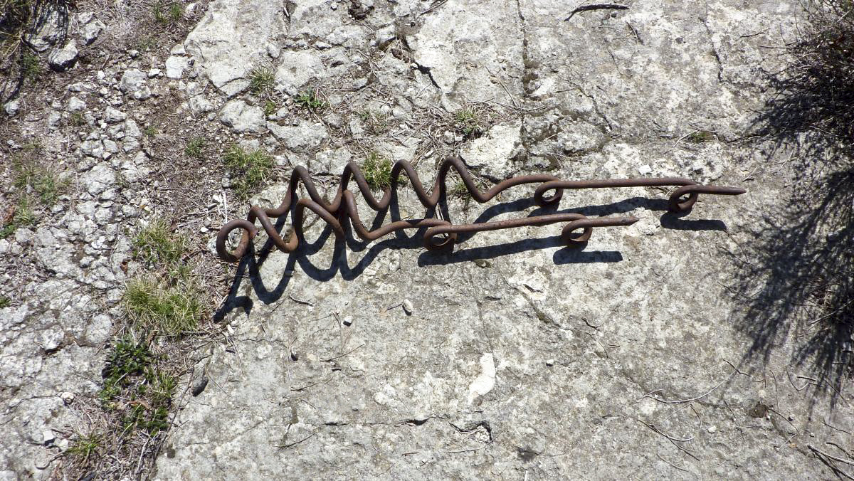 Ligne Maginot - BAISSE DE SCUVION - (Ouvrage d'infanterie) - Restes du réseau barbelé - ELLENA-CUNY