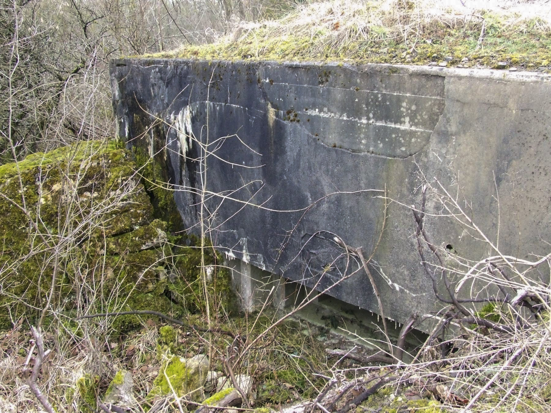 Ligne Maginot - BB27-B - VOIE FERREE - (Blockhaus pour canon) - La façade de tir  - STENGER Mathieu