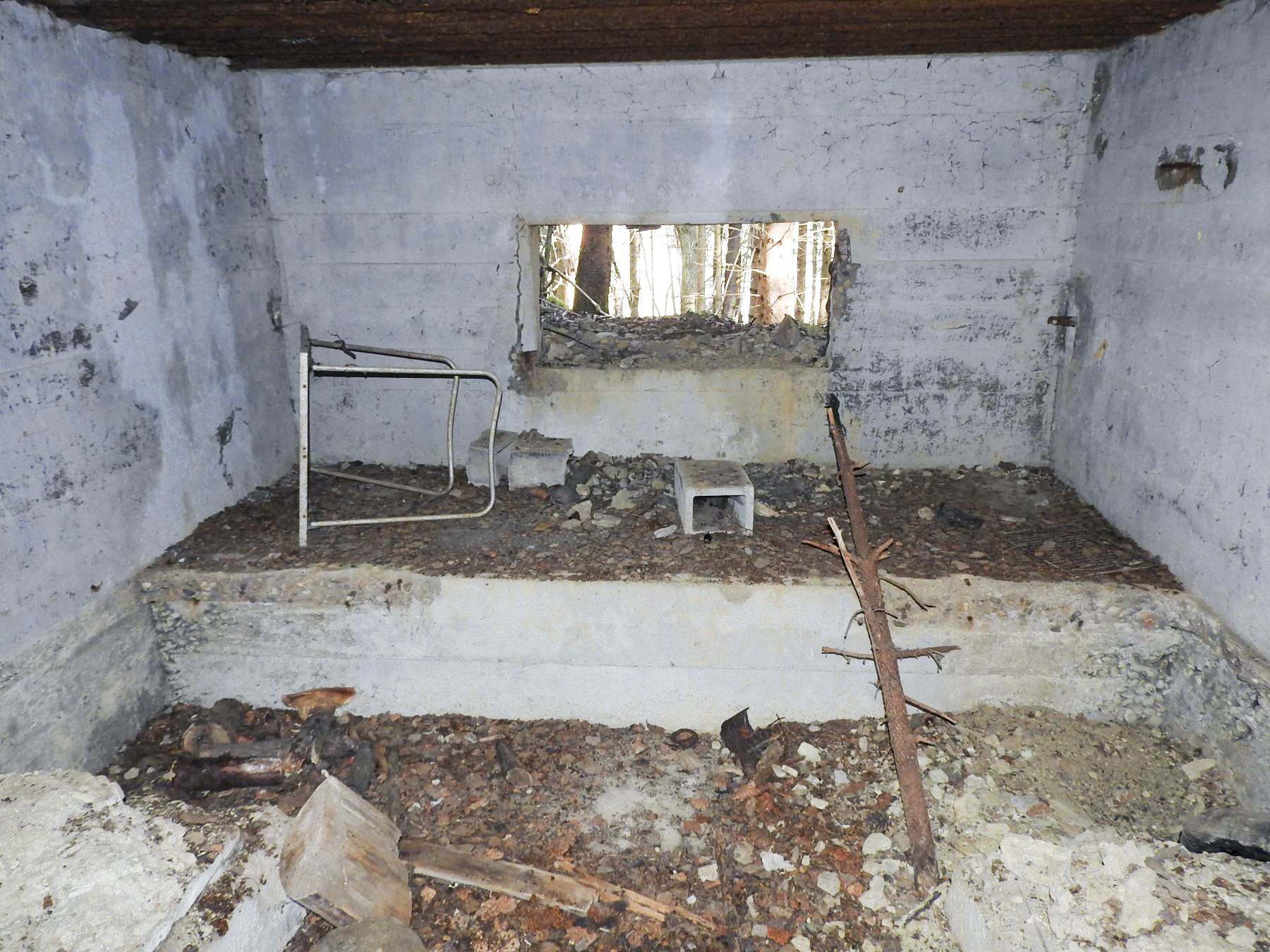 Ligne Maginot - MUEHLENBACH 3 - (Blockhaus pour canon) - La chambre de tir pour le canon anti-char. - STENGER Mathieu