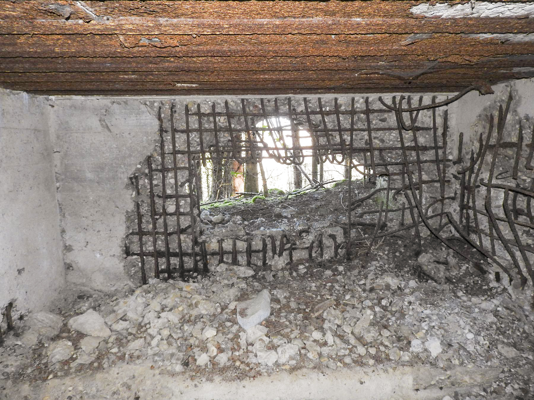 Ligne Maginot - MUEHLENBACH 4 - (Blockhaus pour canon) - La chambre de tir. - STENGER Mathieu