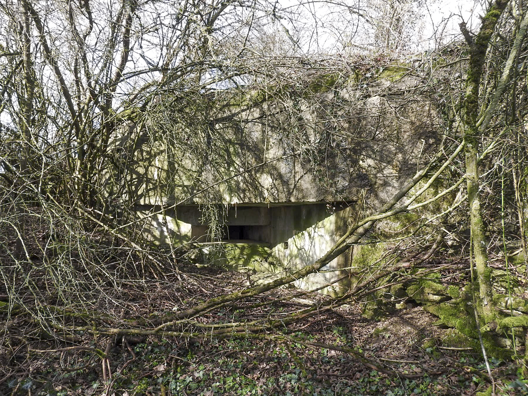 Ligne Maginot - AB16 - (Blockhaus pour canon) - Le créneau mitrailleuse droite. - STENGER Mathieu