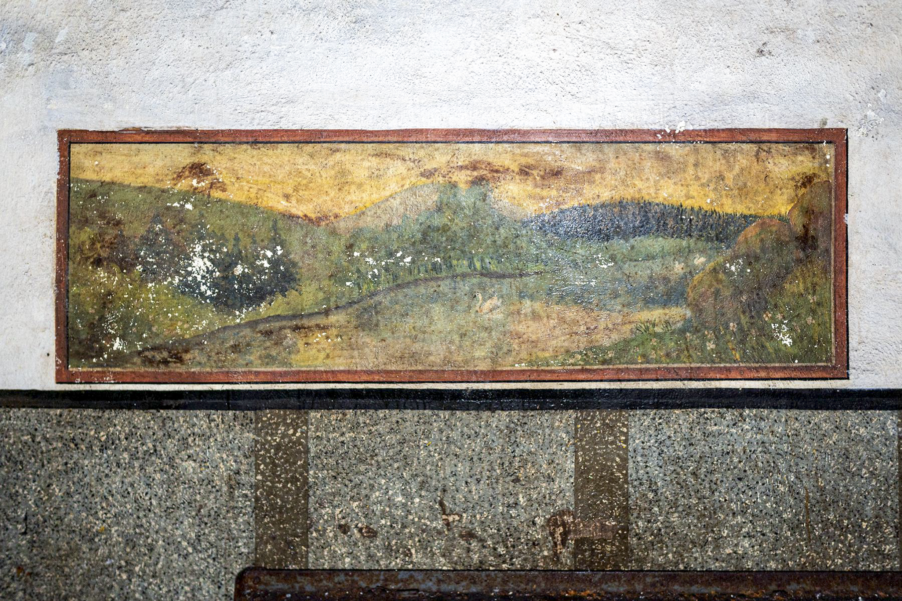 Ligne Maginot - SCHIESSECK - (Ouvrage d'artillerie) - Peinture murale dans l'usine - David Palmer