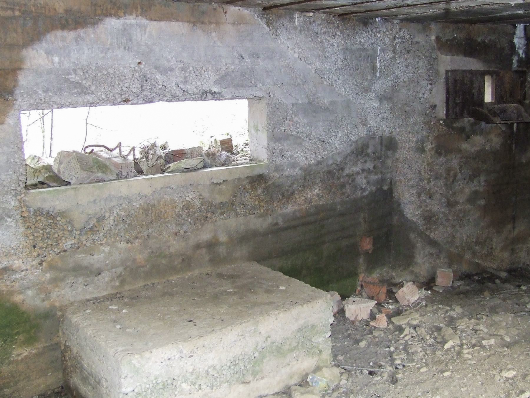 Ligne Maginot - OLFERDINGER 1 - (Blockhaus pour canon) - La chambre de tir du blockhaus. - STENGER Mathieu