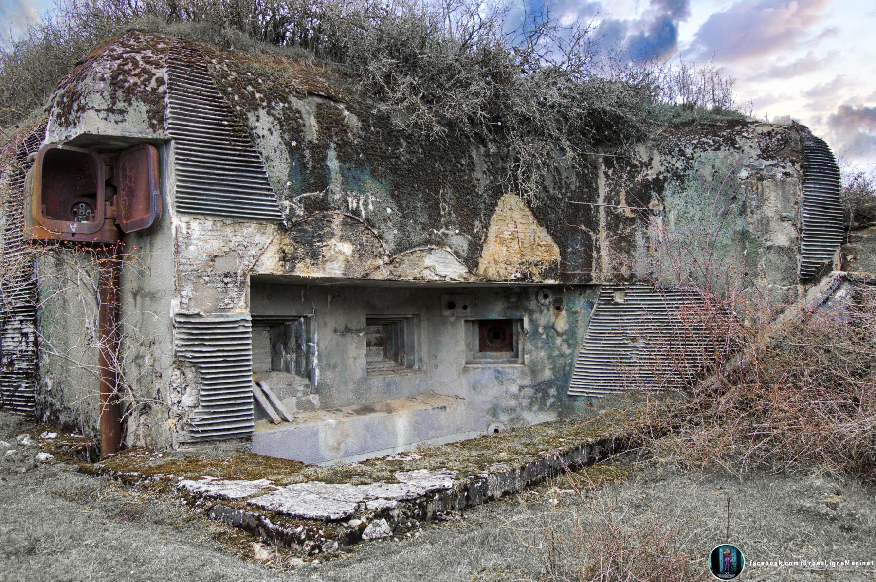 Ligne Maginot - WELSCHHOF - (Ouvrage d'infanterie) - Le bloc 3 et sa magnifique façade - MERCKLE Thomas