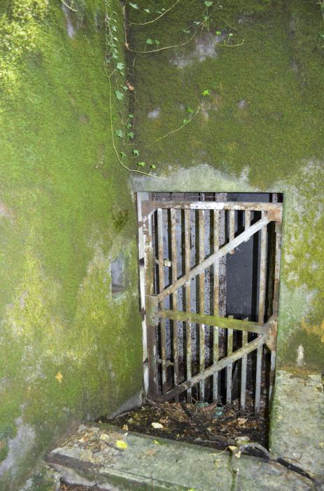 Ligne Maginot - 108 - STRENGWALD NORD - (Casemate d'infanterie - Double) - Grille d'entrée en assez bon état, mais impossible de l'ouvrir. - D. Froehly