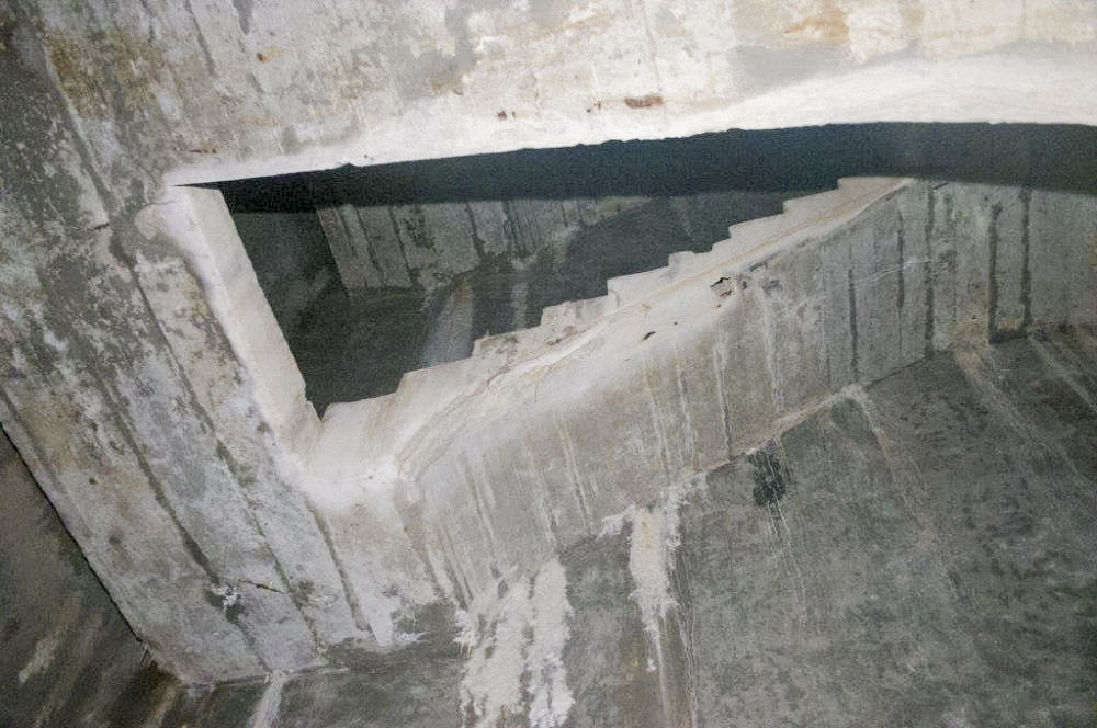 Ligne Maginot - HOCHWALD - RéDUIT - (Ouvrage d'infanterie) - Le puits de remontée vers l'entrée hommes (non réalisée) - GRAMI