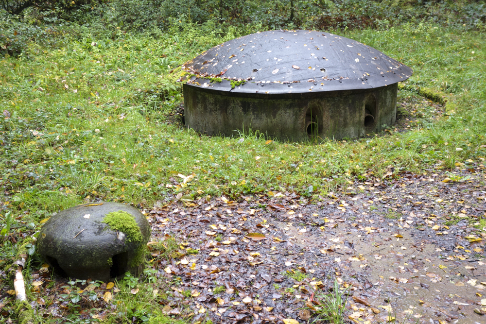 Ligne Maginot - SIMSERHOF - (Ouvrage d'artillerie) - Bloc 7
Cloche de prise d'air et tourelle de 135 - Michel Teiten