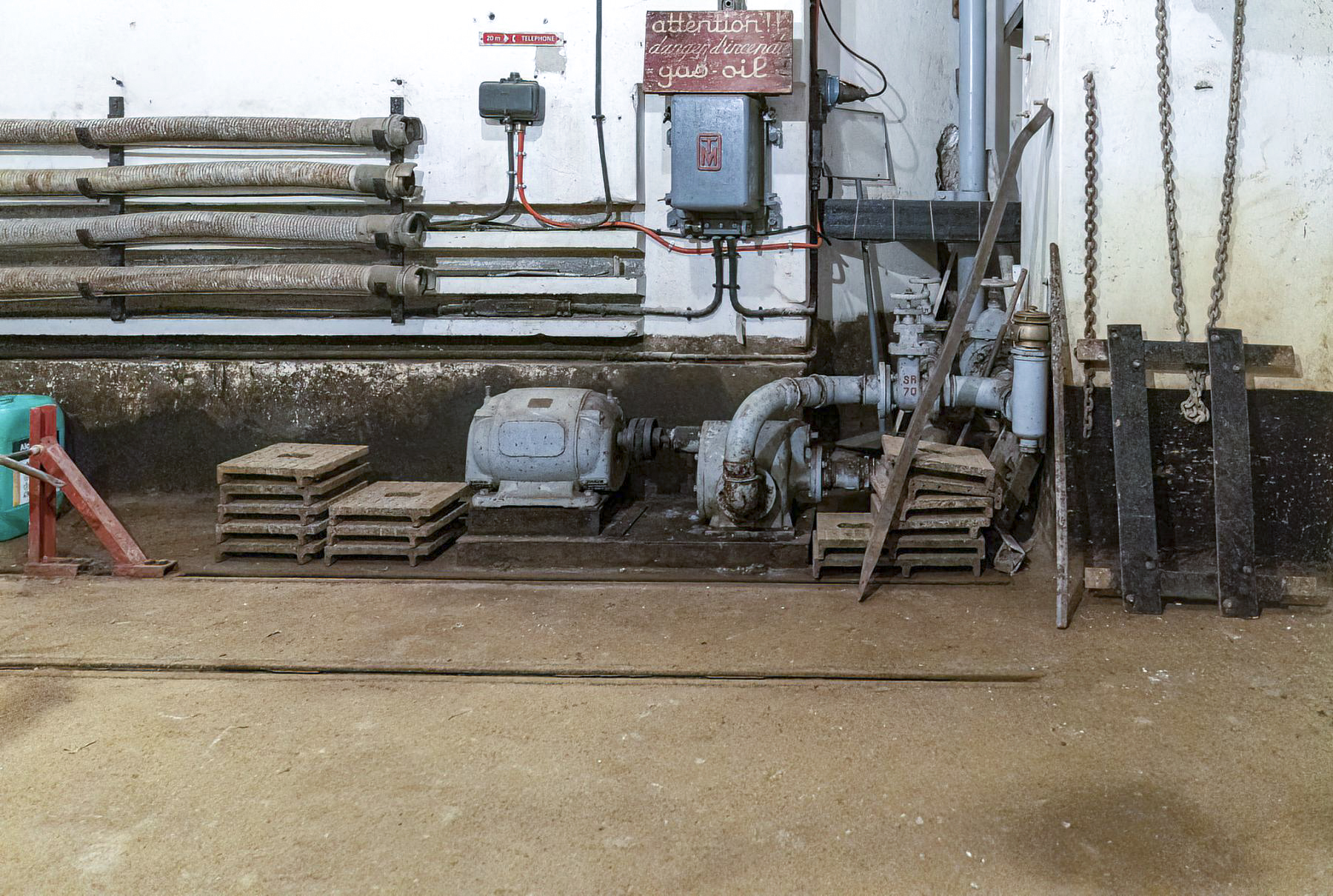 Ligne Maginot - GALGENBERG - A15 - (Ouvrage d'artillerie) - Entrée munitions
La gare du hall intérieur - David Palmer
