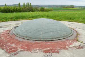 Ligne Maginot - SCHOENENBOURG - (Ouvrage d'artillerie) - Bloc 4
Tourelle de 75 éclipsée