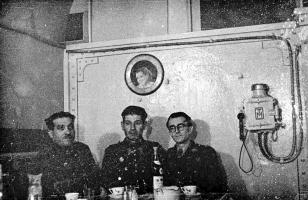 Ligne Maginot - HOCHWALD - (Ouvrage d'artillerie) - Le mess officiers
Cne Roy,  -- , Slt Piet