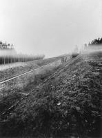 Ligne Maginot - HOCHWALD (FOSSé ANTICHAR DU) - (Obstacle antichar) - Construction du fossé
Vue du fossé et de la casemate  C4