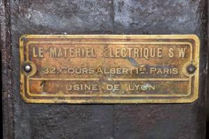 Ligne Maginot - LA FERTE - (Ouvrage d'infanterie) - Bloc 2
Plaque de matériel électrique S.W.