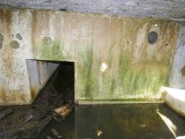 Ligne Maginot - LEGERET NORD 2 - GM1 - (Blockhaus pour arme infanterie) - La première chambre de tir inondée.