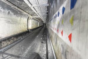 Ligne Maginot - ROCHONVILLERS - A8 - (Ouvrage d'artillerie) - Galerie au niveau de la caserne